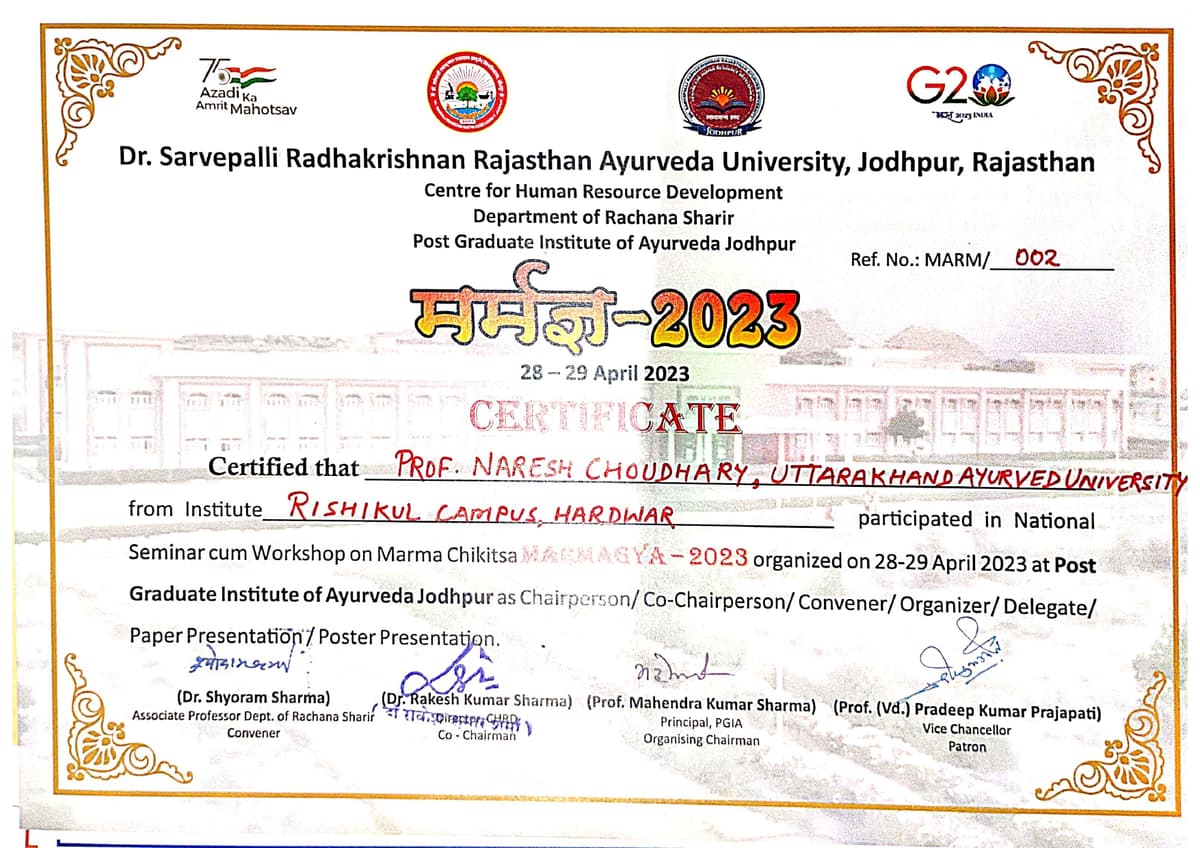 2023 Certificate