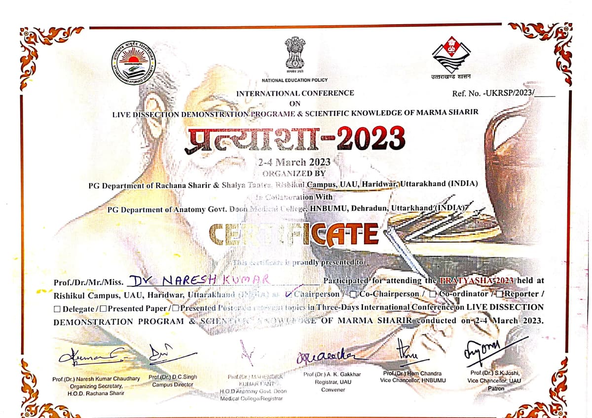 2023 Certificate